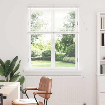 vidaXL Venetiaanse Jaloezieën Wit 130 x 105 cm Aluminium, Huis en Inrichting, Verzenden, Nieuw, Wit
