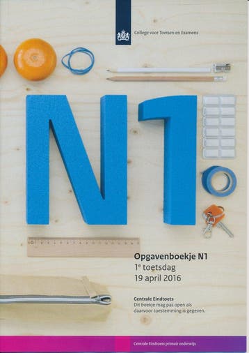 Centrale Eindtoets opgavenboekje N1 2016, Verzenden, Nieuw