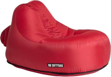 2dekans | Softybag Kids stoel rood, Ophalen of Verzenden, Zo goed als nieuw, Wit