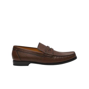 TESTONI - 8 UK - 42 IT - PIUMA Loafer Shoes Brushed Caviar, Kleding | Heren, Schoenen, Nieuw