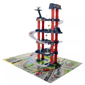 Kruzzel Speelgoedgarage - 4 Verdiepingen - Inclusief Lift..., Ophalen of Verzenden, Nieuw