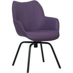 Leren draaibare eetkamerstoel Magic - Toledo Aubergine, Huis en Inrichting, Stoelen, Overige kleuren, Bohemian, Eigentijds, Industrieel, Modern, Scandinavisch