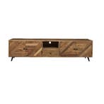 Tv-meubel Mangohout Fiona 200 cm, Verzenden, Nieuw, Overige houtsoorten, Industriële meubels