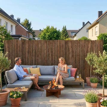 Boomschorsmat Zamora tuinscherm 1,6x3 m naturel casa.pro, Verzenden, Nieuw