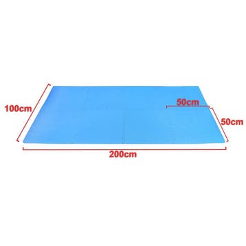 Home Gym Vloer 8 Blauw 50cm | Laatste Stuks!, Ophalen of Verzenden, Nieuw, Armen, Fitnessmat