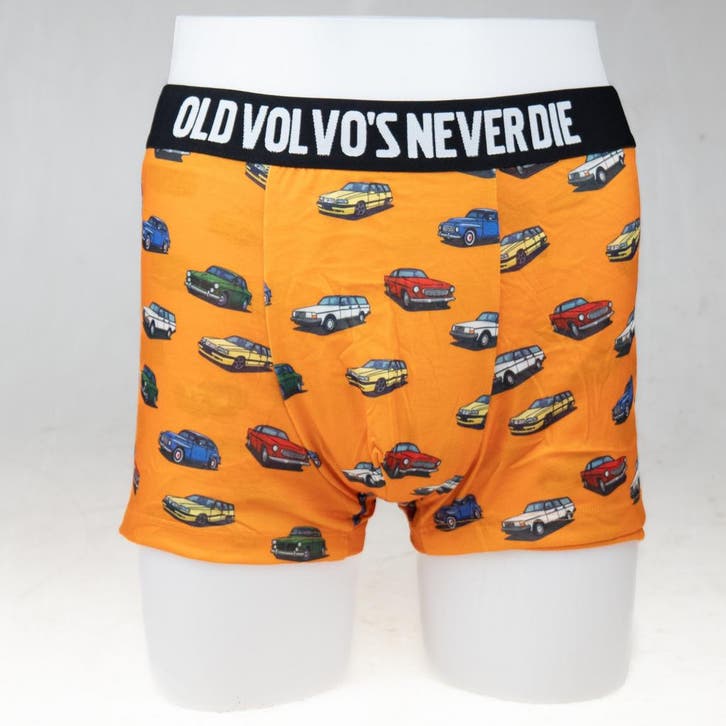 Onderbroek VOLVO Old Volvos never die ORANJE, Diversen, Overige Diversen, Ophalen of Verzenden
