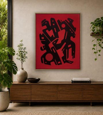 Tito Aok - Original Painting XL – Contemporary Abstract –, Antiek en Kunst