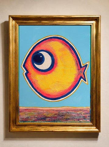 Denis Kuvayev (1971) - Goldfish on golden bottom - No