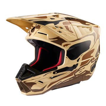 Alpinestars S-M5 Mineral Helm Ece 22.06 Donkerbruin, Motoren, Kleding | Motorhelmen, XXL, Nieuw met kaartje, Overige merken, Heren