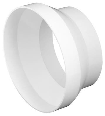Kunststof verloopstuk van Ø 125mm naar Ø 100mm, Verzenden, Nieuw