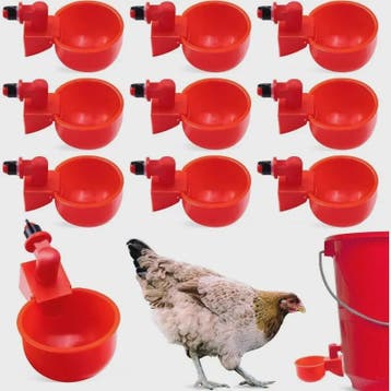 Set van 10 of 20 Automatische Kippen Drinkbakken - Pluimvee, Verzenden, Nieuw