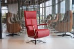 Gealux Relaxfauteuil GLX011-25 Draai Manueel in Rundleder, Huis en Inrichting, Fauteuils, Ophalen of Verzenden, Nieuw, Leer, Design stoel