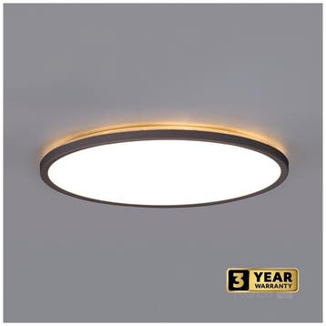 LED Plafondlamp NIVERA CIRCLE 18W Zwart - IP54 - 3CCT 300..., Ophalen of Verzenden, Nieuw