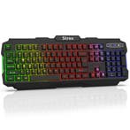 Strex Gaming Toetsenbord met LED RGB Sfeerverlichting -, Verzenden, Nieuw, Strex