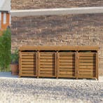 Vierdubbele Container Ombouw Bruin Geïmpregneerd Grenen Hout, Verzenden, Nieuw, Hout