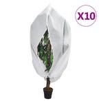 vidaXL Plantenhoezen met ritssluiting 10 st 70 g/m² 1x1,55 m, Verzenden, Nieuw