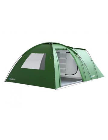 Husky Boston 5 Dural - familie tent - 5 persoons - Groen, Verzenden, Nieuw, Tot en met 5