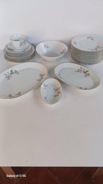 Hutschenreuther - Tafelservies (25) - Porselein - Geplaatst, Antiek en Kunst