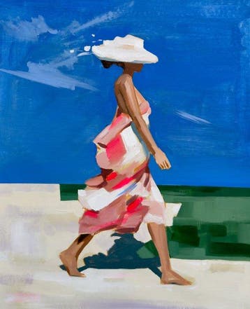R. Serra - Mujer con sombrero XL