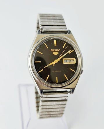 Seiko - Vintage Seiko 5 Automatic 7009-3140 Black & Gold