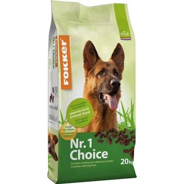 Fokker Nr. 1 Choice Hondenvoer Dog Nr. 1 Choice 20 kg, Dieren en Toebehoren, Verzenden, Hond