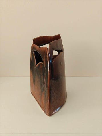 Keramis Boch - Vaas - Keramiek - Postmoderne Sculptuur