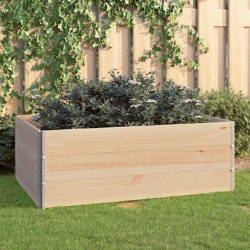 vidaXL 3 st Plantenbakken verhoogd 100x150 cm massief, Minder dan 30 cm, 100 cm of meer, Verzenden, Nieuw