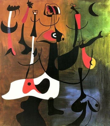 Joan Miró - “Personnages Rythmiques, 1934”. - Jaren 1980
