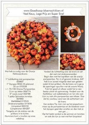 Pompoentjes Oranje op steker 5 cm per stuk, Ophalen of Verzenden, Nieuw