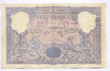 Frankrijk. - 100 Francs - 1906 - Pick 65d (Zonder, Postzegels en Munten, Bankbiljetten | Europa | Niet-Eurobiljetten