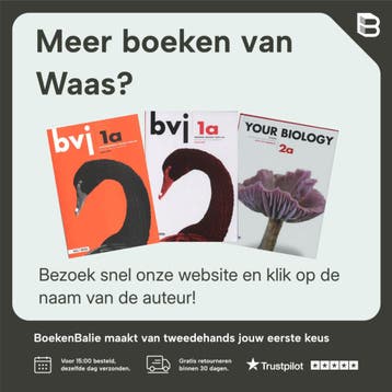 Biologie voor Jou Havo.Vwo Werkboek 1b 9789034547798 Waas, Boeken, Verzenden, Zo goed als nieuw, Waas