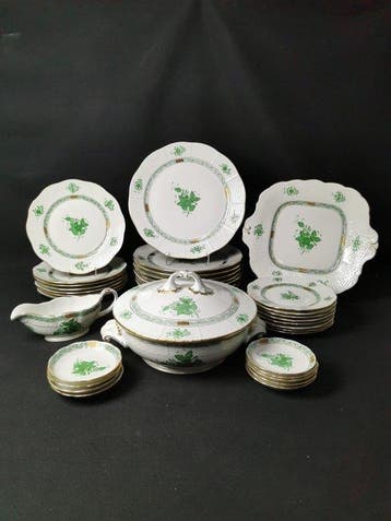 Herend apponyi verde - Servizio da TAVOLA - 1.Wahl - In
