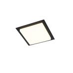 Moderne plafondlamp zwart vierkant incl. LED IP44 - Lys, Verzenden, Nieuw