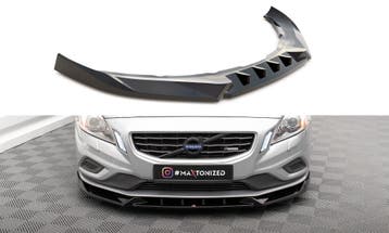 Voorspoiler V.1 Volvo S60 R-Design Maxton Glans Zwart, Ophalen of Verzenden, Nieuw