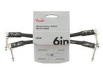 Fender Professional Series Patch kabel 15cm haakse jacks 2 s, Verzenden, Nieuw