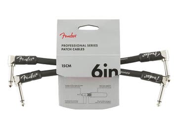 Fender Professional Series Patch kabel 15cm haakse jacks (2, Verzenden, Nieuw