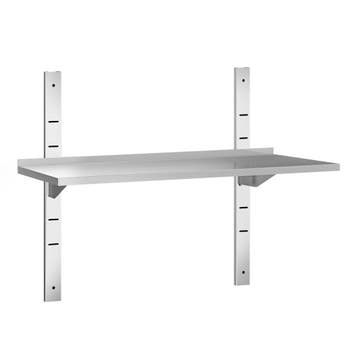 GGM Gastro | RVS wandplank PREMIUM - 1200x400mm | WBK124 |, Verzenden, Nieuw in verpakking, RVS Meubilair