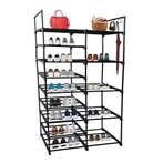 Schoenenrek | Schoenenkast | Opbergkast | 86x31x158 | Zwart, Huis en Inrichting, Kasten | Schoenenkasten, Verzenden, Nieuw