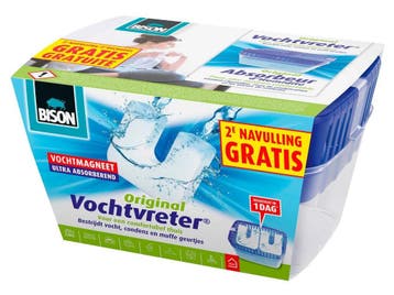 Bison vochtvreter apparaat neutraal 2x 900 gr, Doe-het-zelf en Verbouw, Verzenden, Nieuw