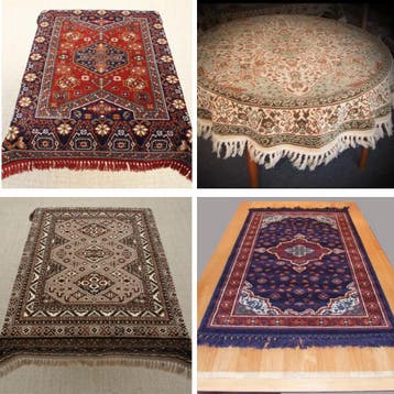 Smyrna tafelkleden - Perzisch pluche tafelkleed div. maten, Ophalen of Verzenden, Nieuw, Binnen