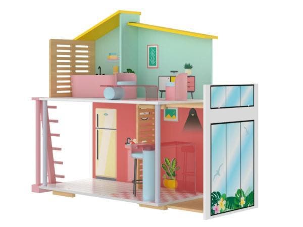 Veiling - PLAYTIVE Fashion Doll poppenhuis, Kinderen en Baby's, Speelgoed | Poppenhuizen, Gebruikt