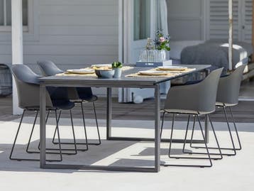 Tuintafel  Oscar  210x100cm  Polywood  Antraciet  The Outsid, Tuin en Terras, Verzenden, Nieuw