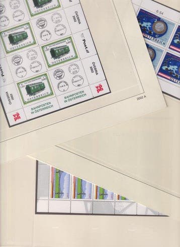 Oostenrijk 2002/2012 - Verzameling velletjes van 6,8,10 op, Gestempeld