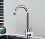 Zwarte RVS Keukenkraan – Mengkraan met Handgreep, Verzenden, Nieuw