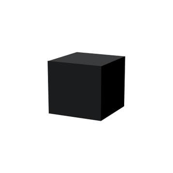 Zwart glossy podium 50 x 50 x 50 cm B-BKP-009_BLACK EX