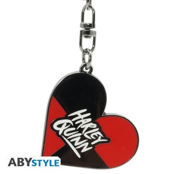 DC Comics Harley Quinn Heart Metalen Sleutelhanger, Ophalen of Verzenden, Nieuw