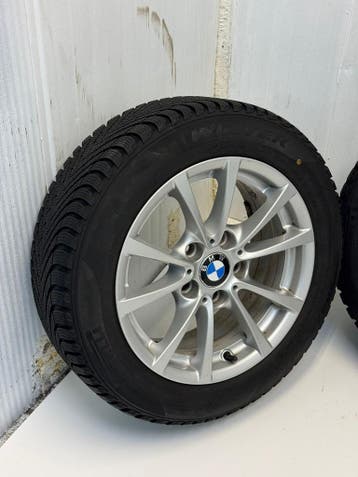 Org.205/55R16 BMW 3-serielichtmetalen velgenset winterbanden, Auto-onderdelen, Banden en Velgen, Gebruikt, 16 inch, Banden en Velgen