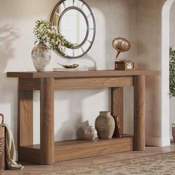 Tribesigns 160cm Farmhouse Console Tafel - Smal, Lang Dresso, Verzenden, Nieuw