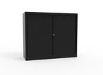 Half hoge roldeurkast zwart STOR 120x43x135, Huis en Inrichting, Ophalen of Verzenden, Nieuw