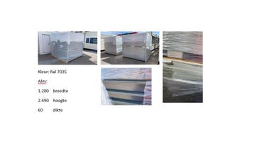 Sandwichpanelen NIEUW (na-isolatie van uw container), Verzenden